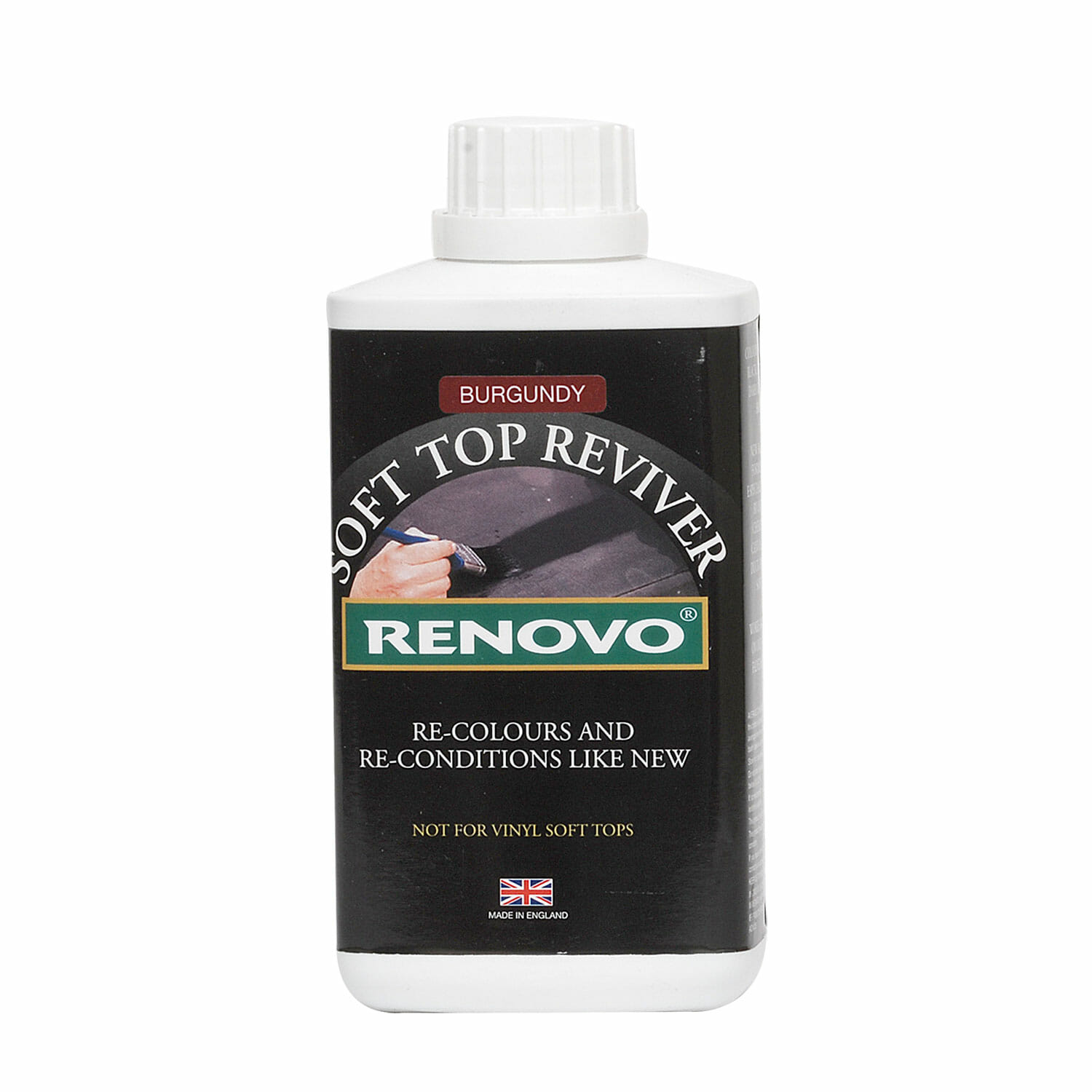 Renovo Soft Top Reviver Black 500ml Convertible Roof Cleaner And Restorer RHRBLA5001115