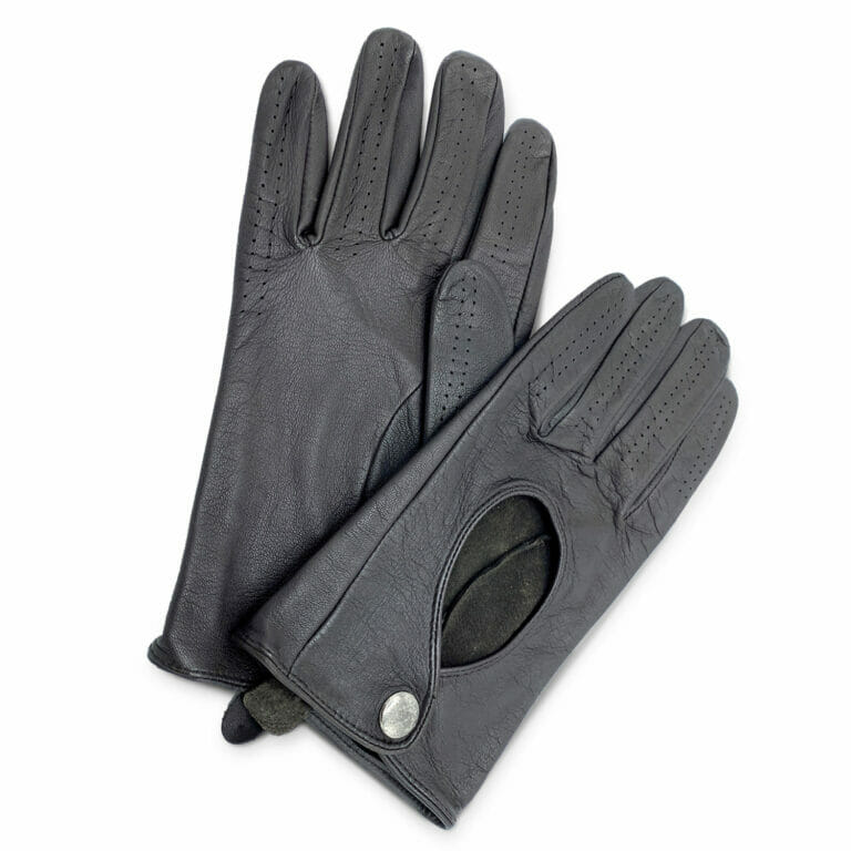 Brown Leather Driving Gloves