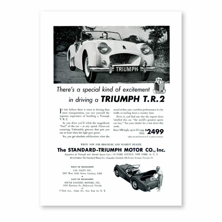 RFP151 Triumph TR2 Special Excitement print