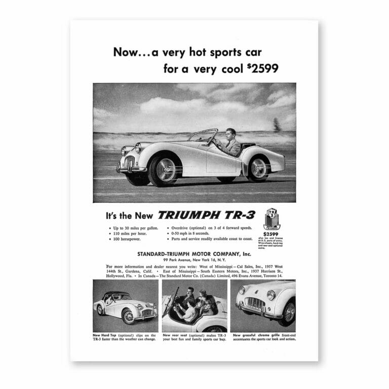 RFP153 Triumph TR3 Very Hot Classic print
