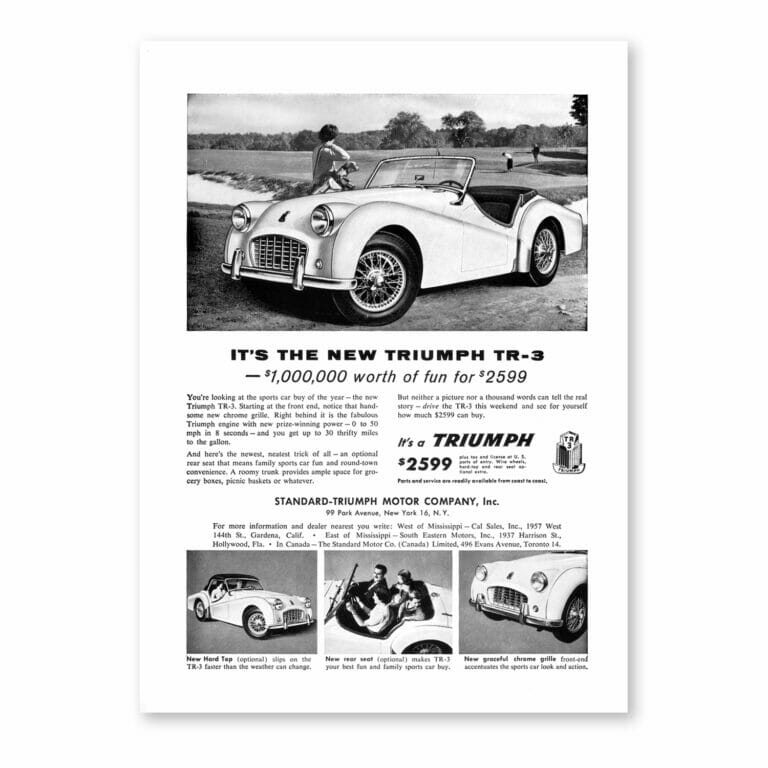 RFP154 Triumph TR3 The New Classic print