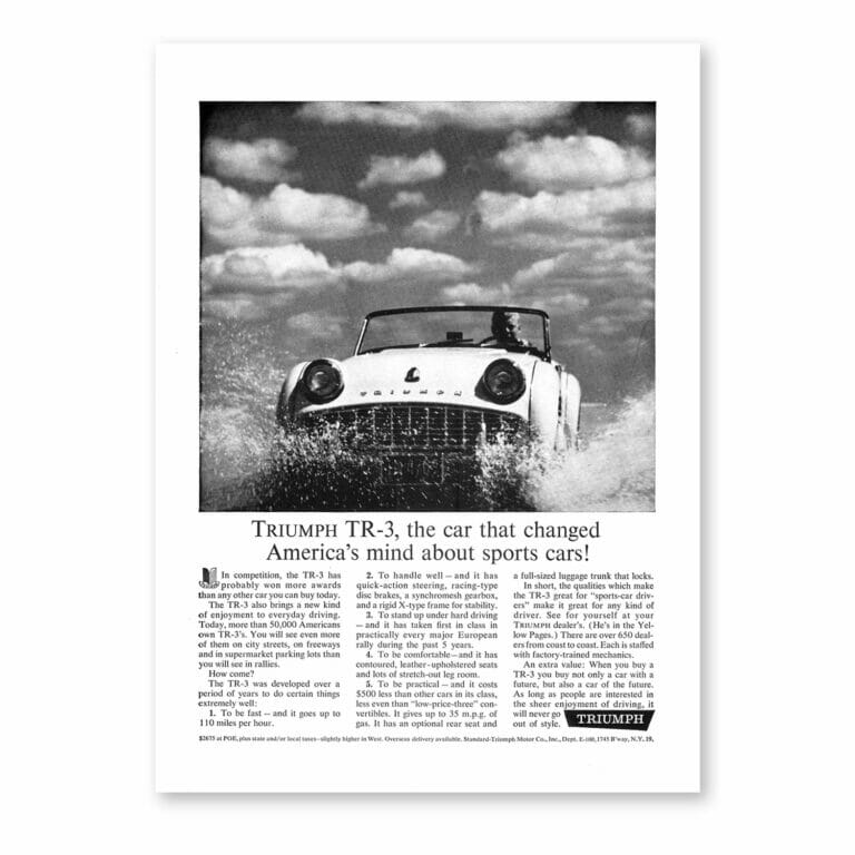 RFP166 Triumph TR3 Changed American Minds Classic print