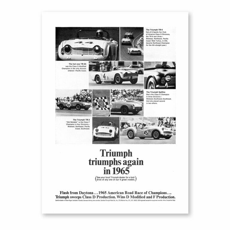 RFP174 Triumph Triumphs again 1965 Classic print