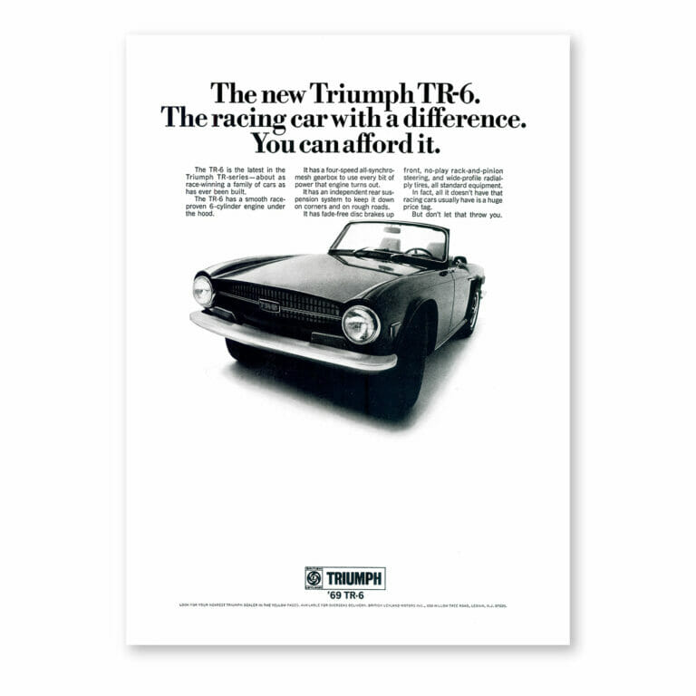 RFP176 Triumph TR6 Car with a Difference Classic print