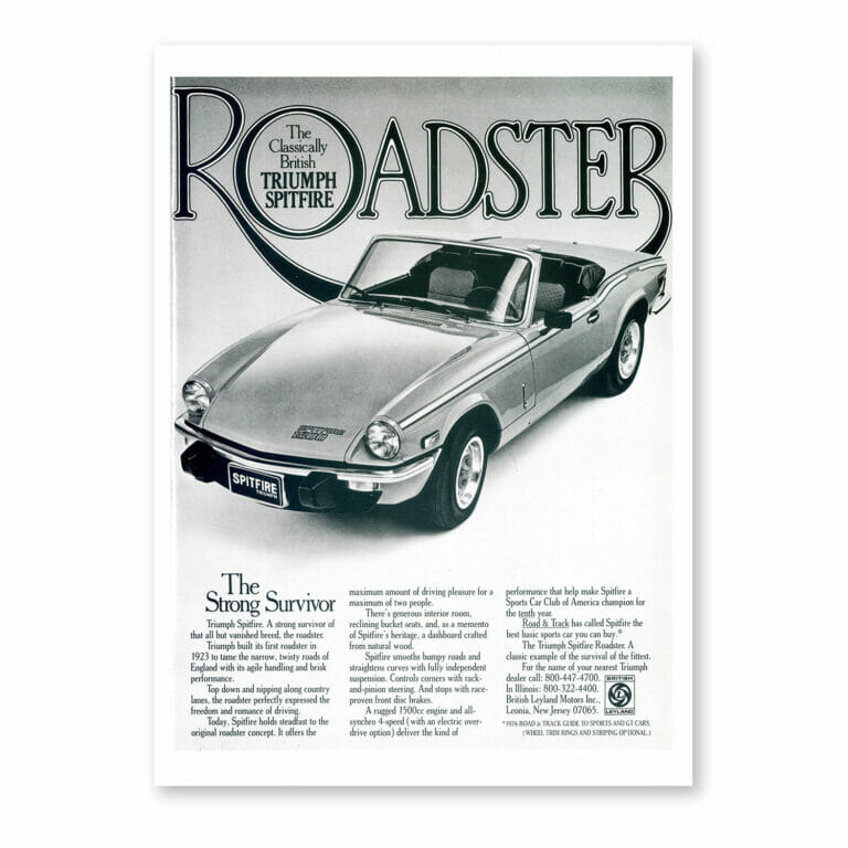 RFP189 Triumph Roadster Classic print