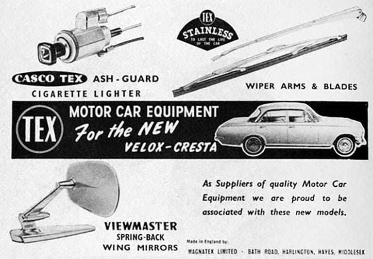 TEX car equipment advertisement