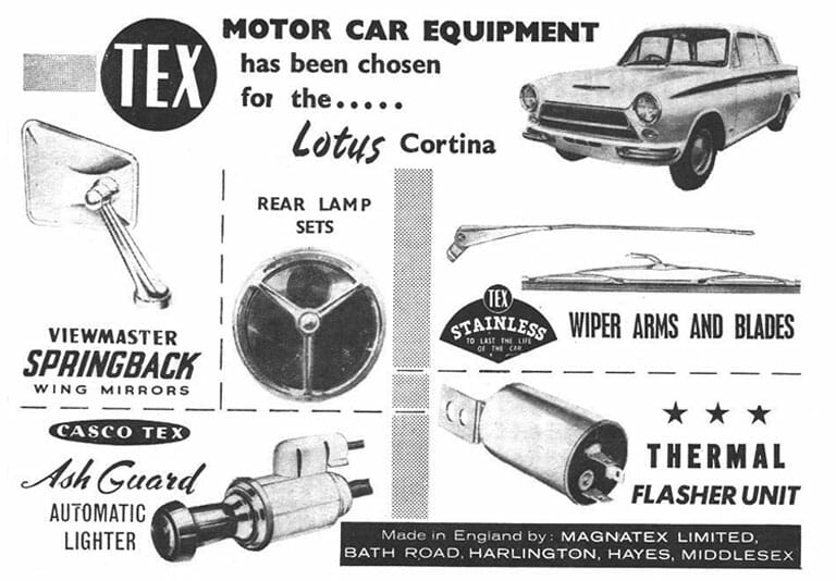 Tex Advert Lotus Cortina